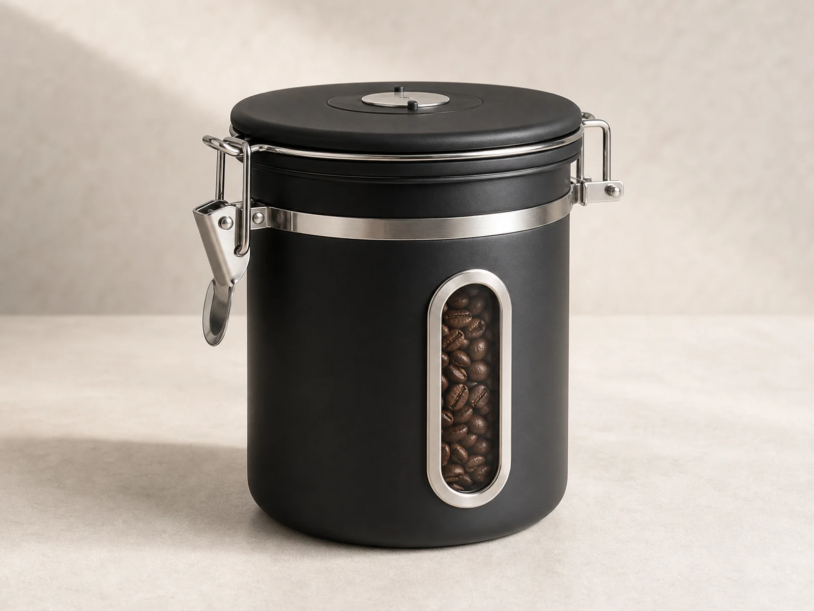 Bean storage container representative product visual