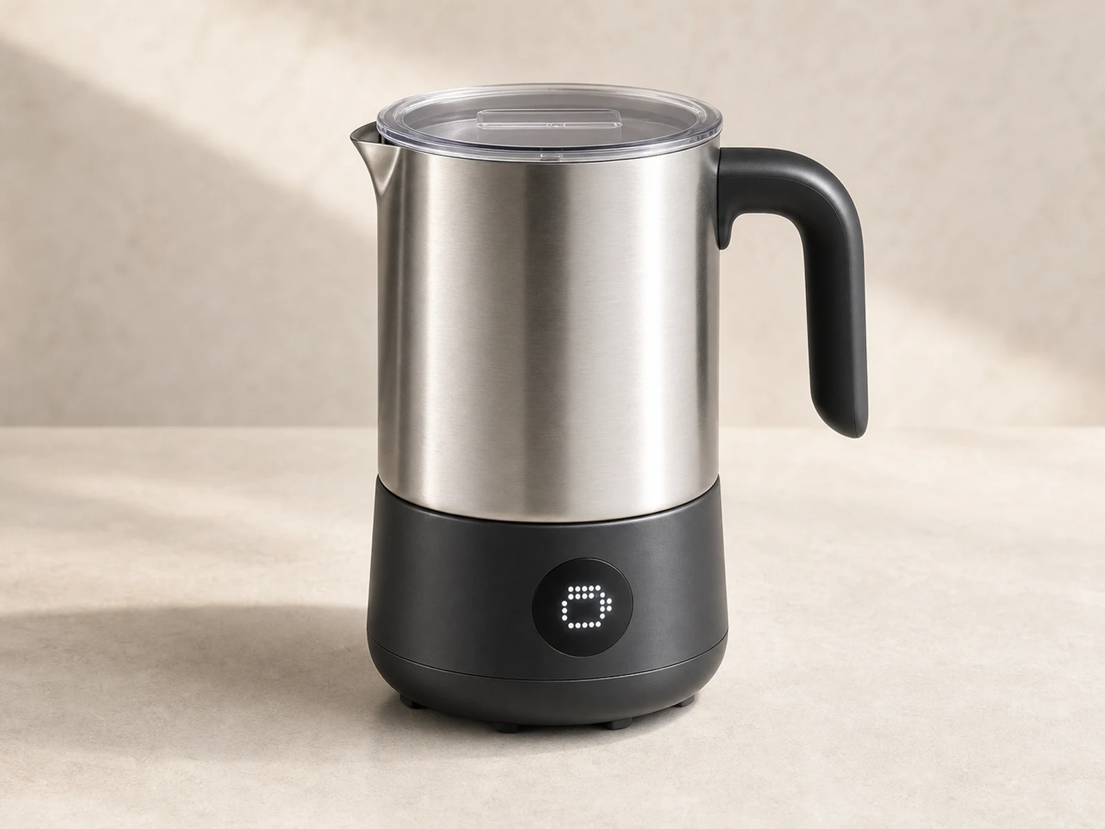 Electric milk frother representative product visual