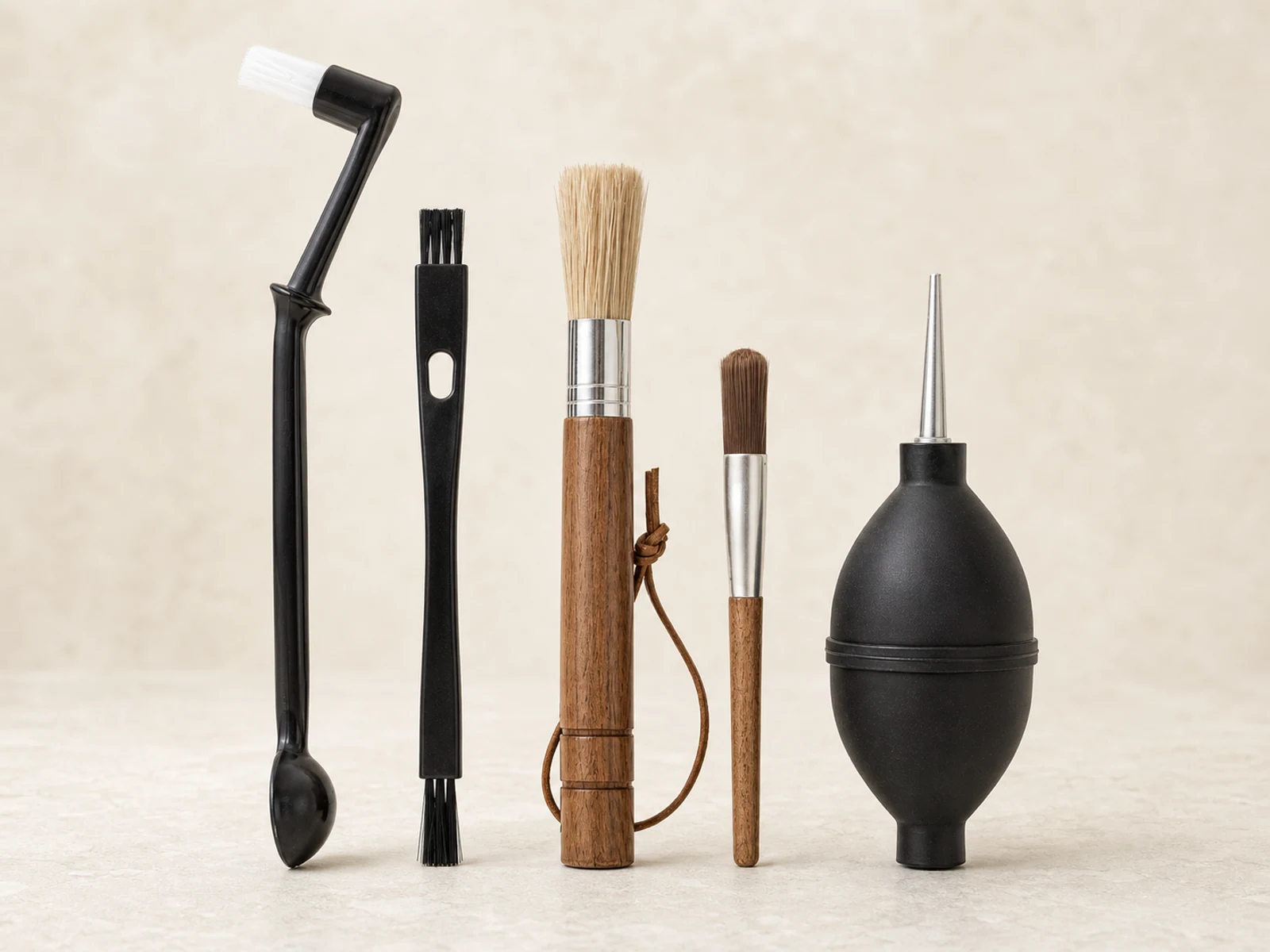 Espresso cleaning tools representative product visual