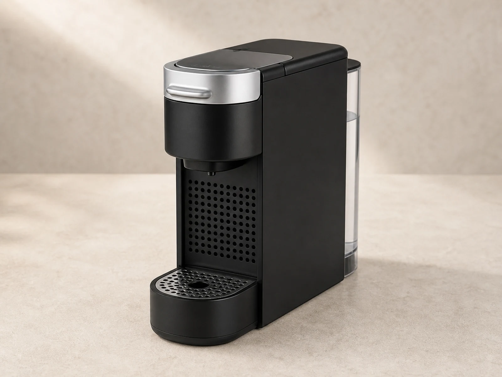 Single-serve coffee maker representative product visual