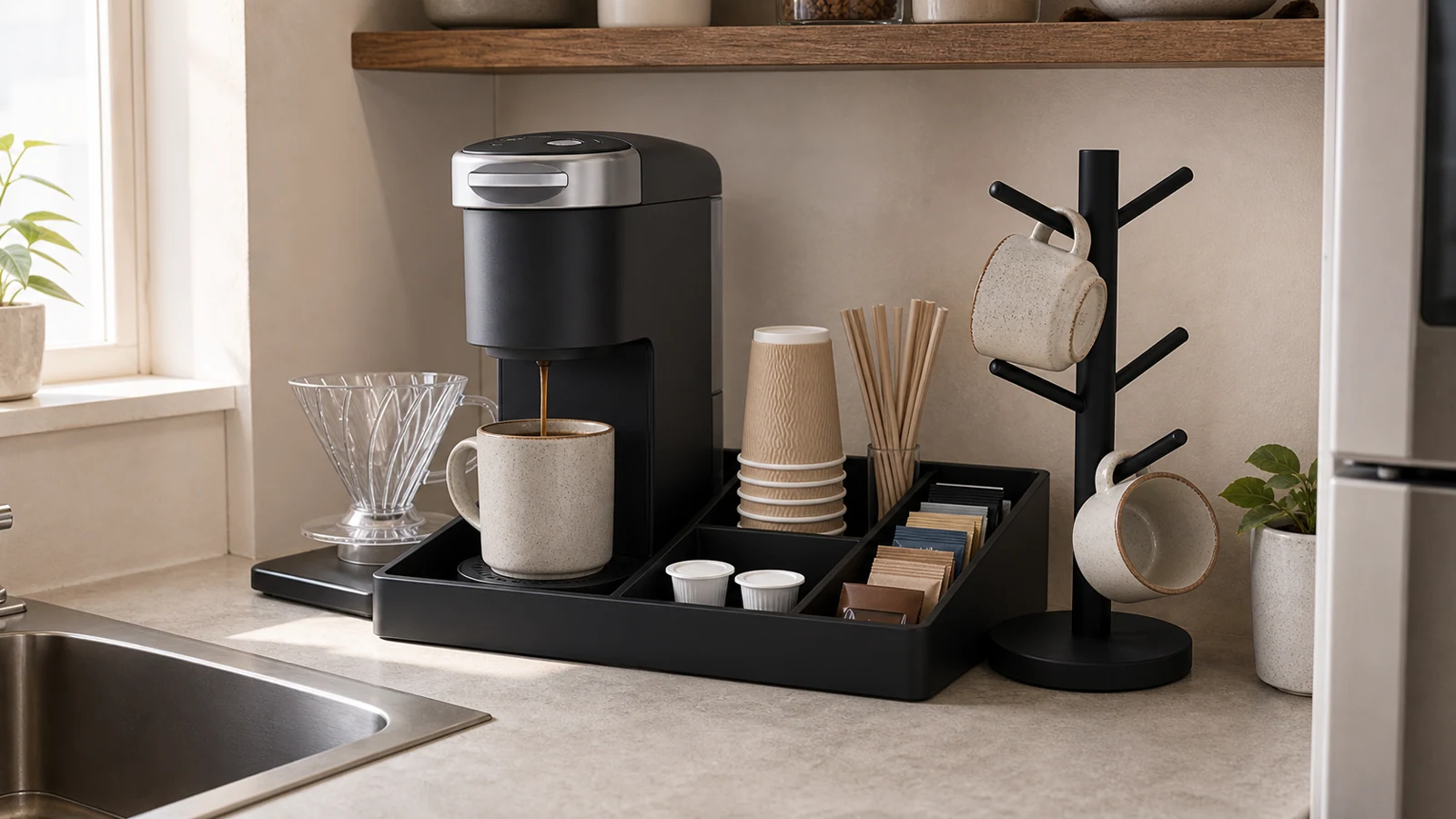 Tiny Kitchen Coffee Station Ideas